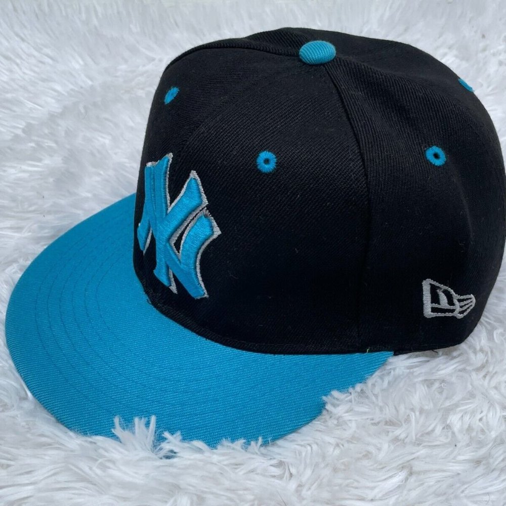 New York Men Hat NY Cap Baseball Hat BlackBlue Sport Hat Size 56cm 6.75 - Picture 1 of 9